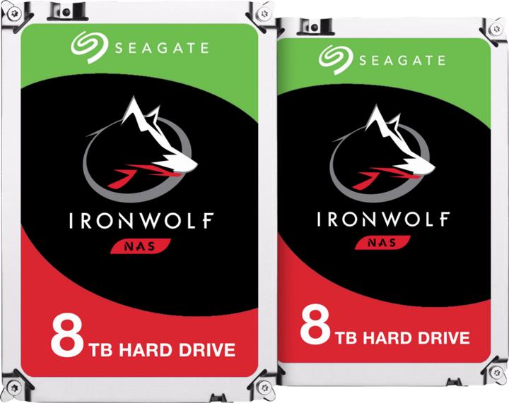 Actual product image Seagate Ironwolf 8TB - Duo Pack (8 TB, 3.5")
