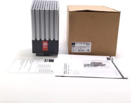 Produktbild Rittal 3105.380. Typ: PTC-Heizung, Produktfarbe: Grau, Anzahl enthaltener Produkte: 1 Stück(e). Anzahl Lüft