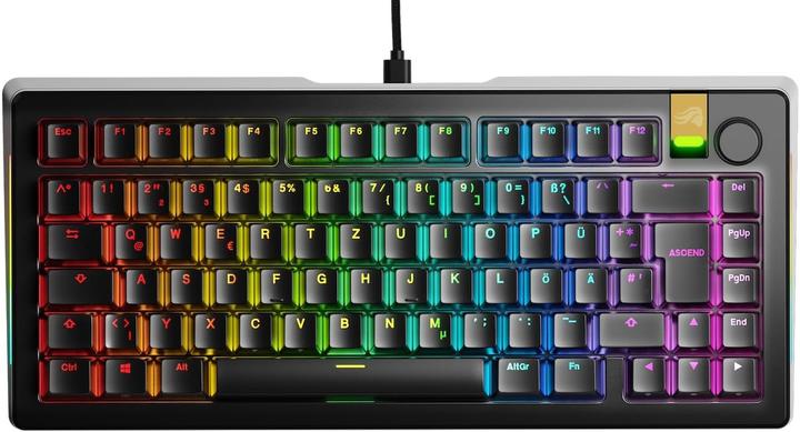 Immagine prodotto Glorious GMMK 3 Pro HE 75 % Tastiera da gioco personalizzata - Pre-costruita, ISO (DE), interruttori Fox HE, (DE, Cablato)
