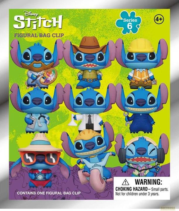 Produktbild Monogram Int. Lilo & Stitch 3D PVC-Taschenanhänger Series 6 Display (24)