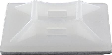 Actual product image CONNECT Kabelbinderhalter 19x19 mm, selbstklebend, natur (1 pcs.)