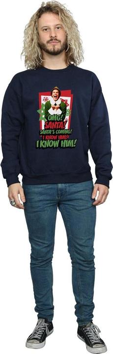 Actual product image Elf Mens OMG Santa Sweatshirt (3XL)