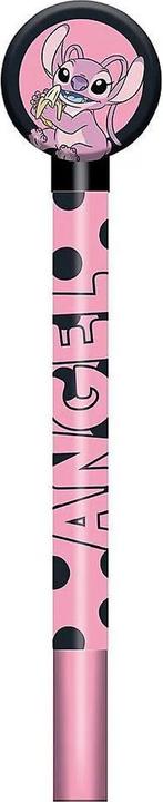 Actual product image Lilo & Stitch Make Waves Angel Pen And Topper (Black, Pink, 1x)