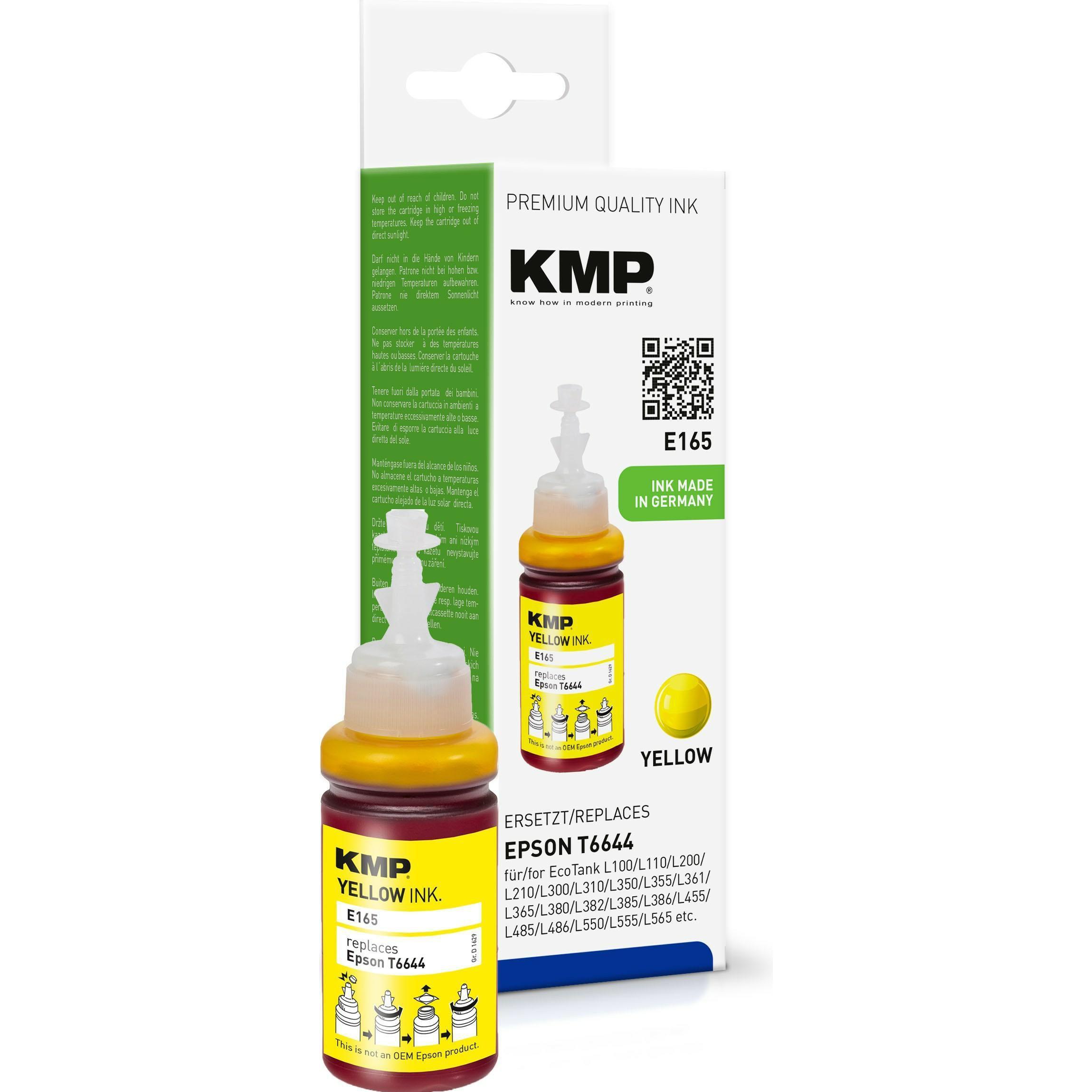 KMP, Druckerpatrone, Tinte ersetzt T6644 (Y)