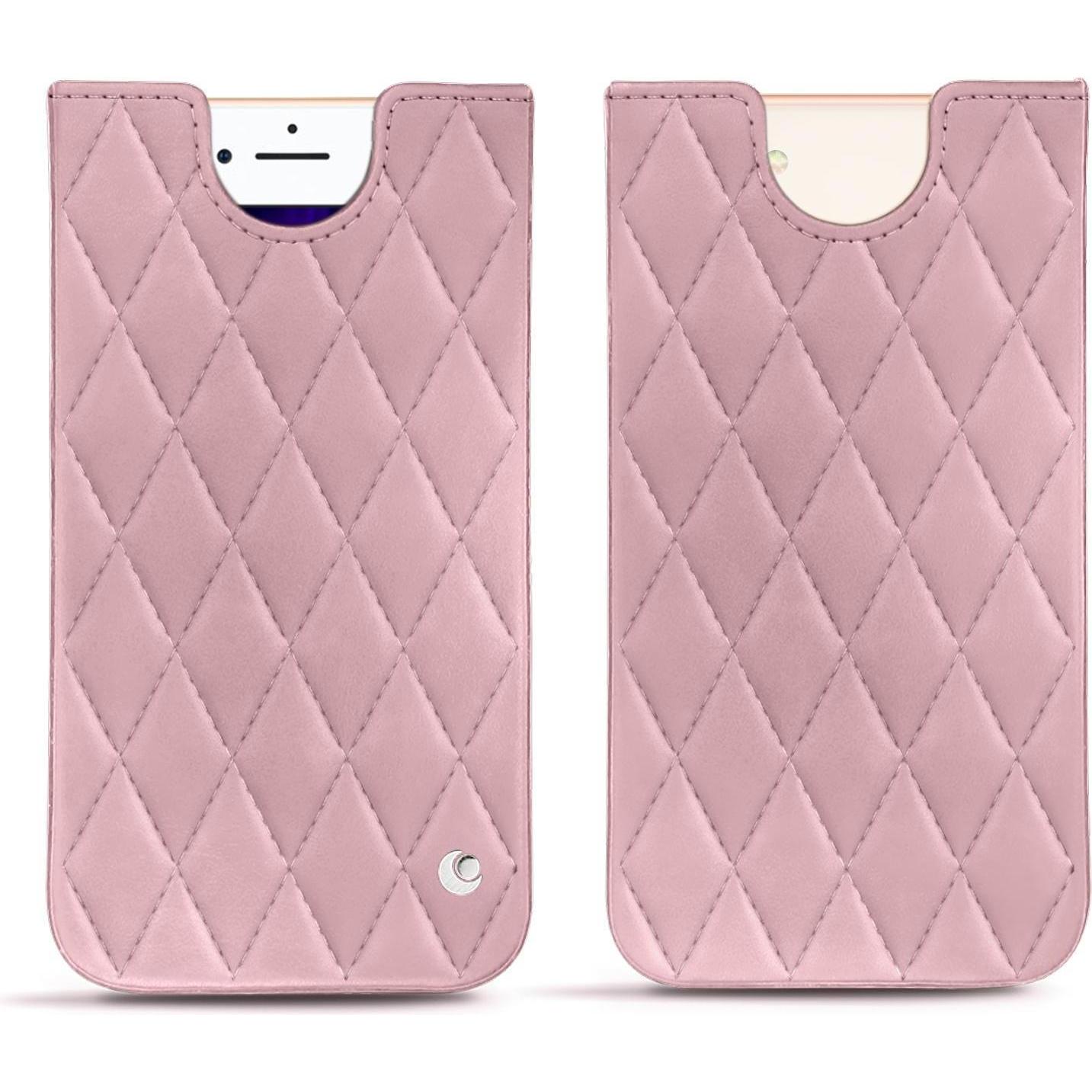 Noreve Lederschutzhülle (Apple iPhone 8), Smartphone Hülle, Rosa