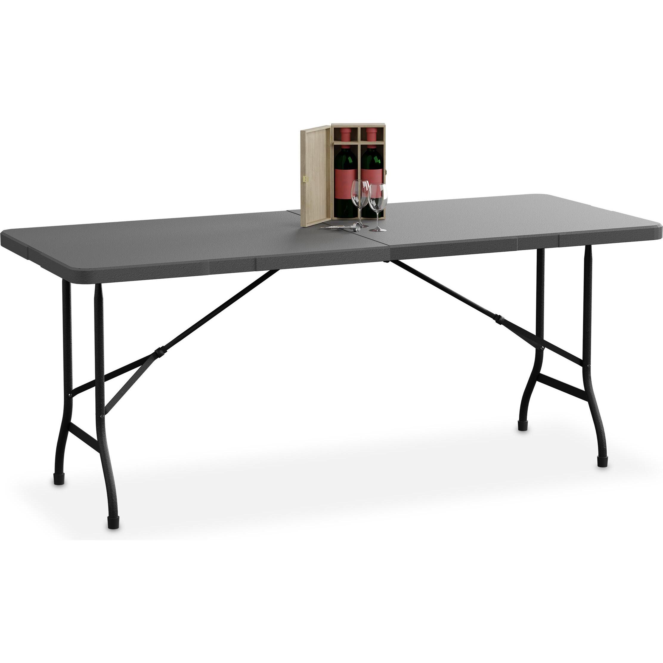 Relaxdays, Gartentisch + Balkontisch, Gartentisch (180 cm)