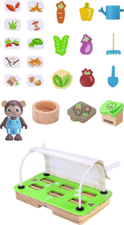Actual product image Hape Organic Greenhouse Play Figure Set