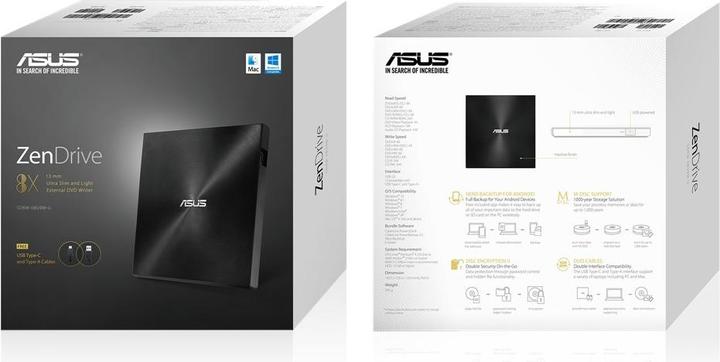 Produktbild ASUS ZenDrive U9M (DVD Laufwerk, CD Brenner, CD Laufwerk, DVD Brenner)