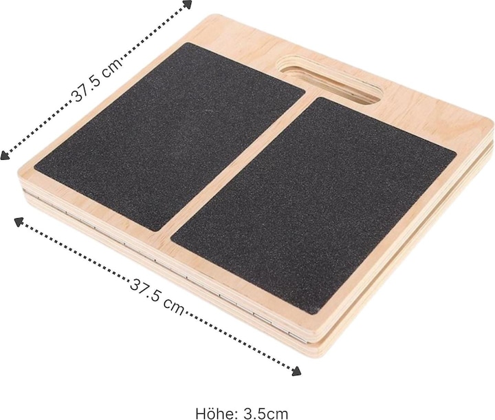 Hermex Verstellbares Stretching-Brett Holz-Schrägbrett Stretch Board Wadendehner