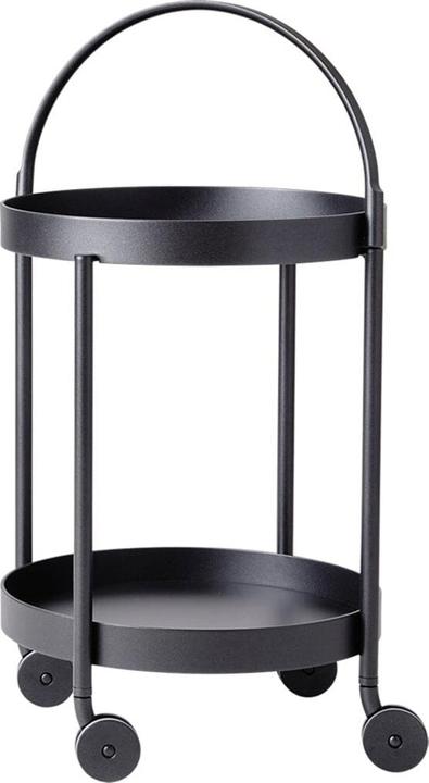Cane-line Roll Trolley Desserte ronde Ø 44cm avec roues