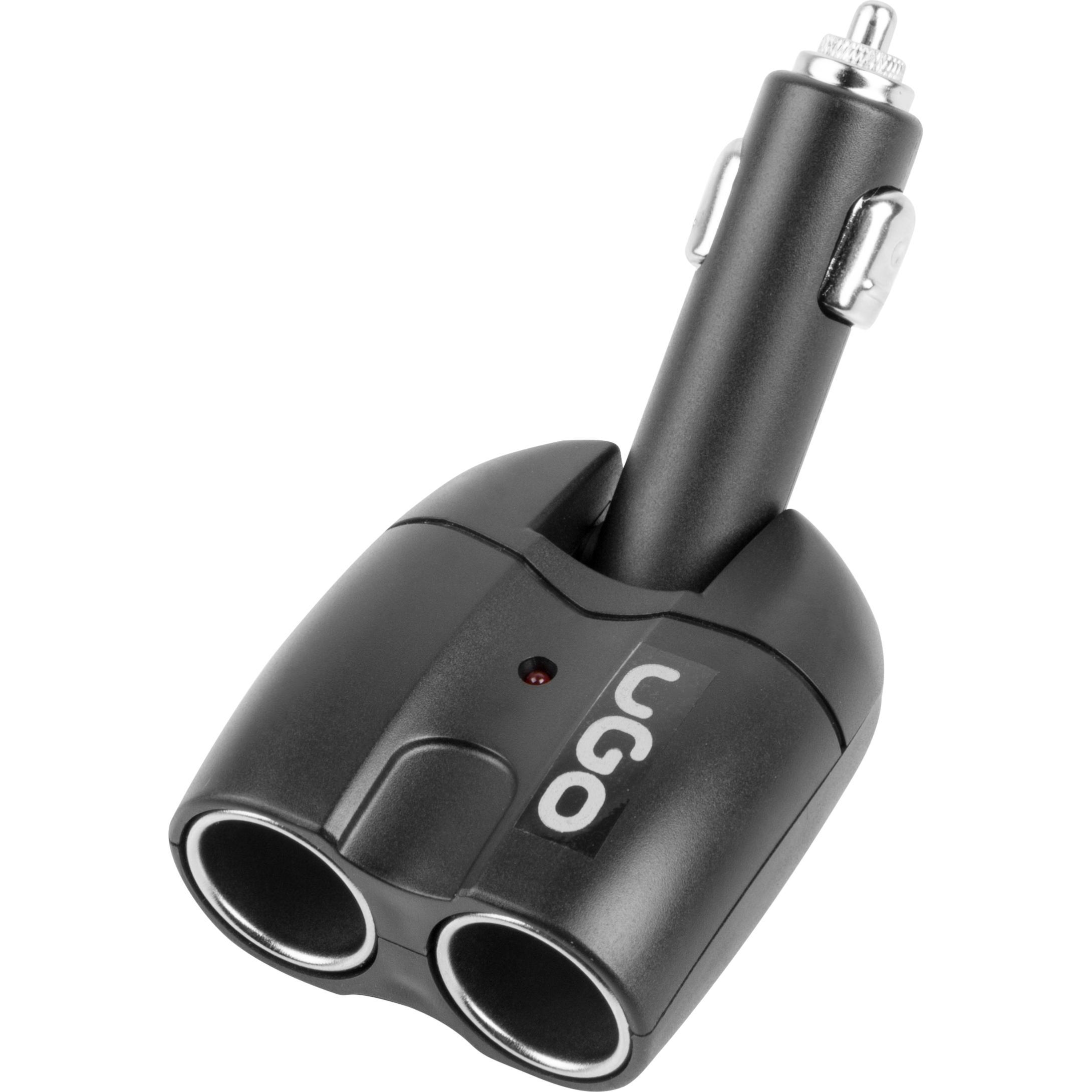uGO URS-1019 mobile device charger Black Auto, Auto Adapter, Schwarz
