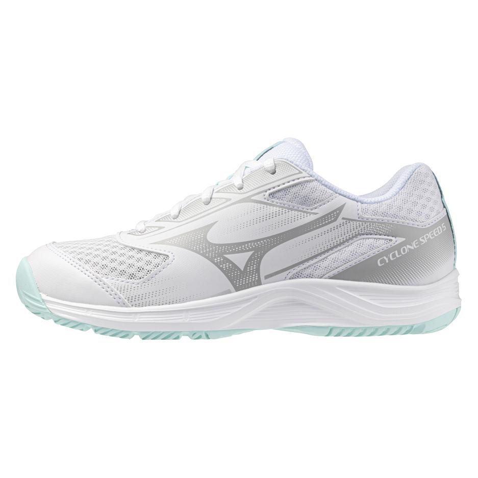 Mizuno, Vrouwen, Indoor Schoenen, Cycloonsnelheid 5 (41), Wit, Blauw