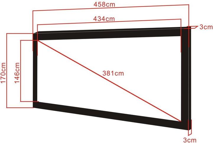 Produktbild Multibrackets M Framed Projection Screen 434x146 (150", 2.35:1)
