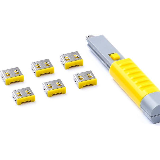 Thumbnail - Smart Keeper SmartKeeper Basic "USB-A Port" Blocker 6 Stk.+Key gelb, Notebook Security, Gelb