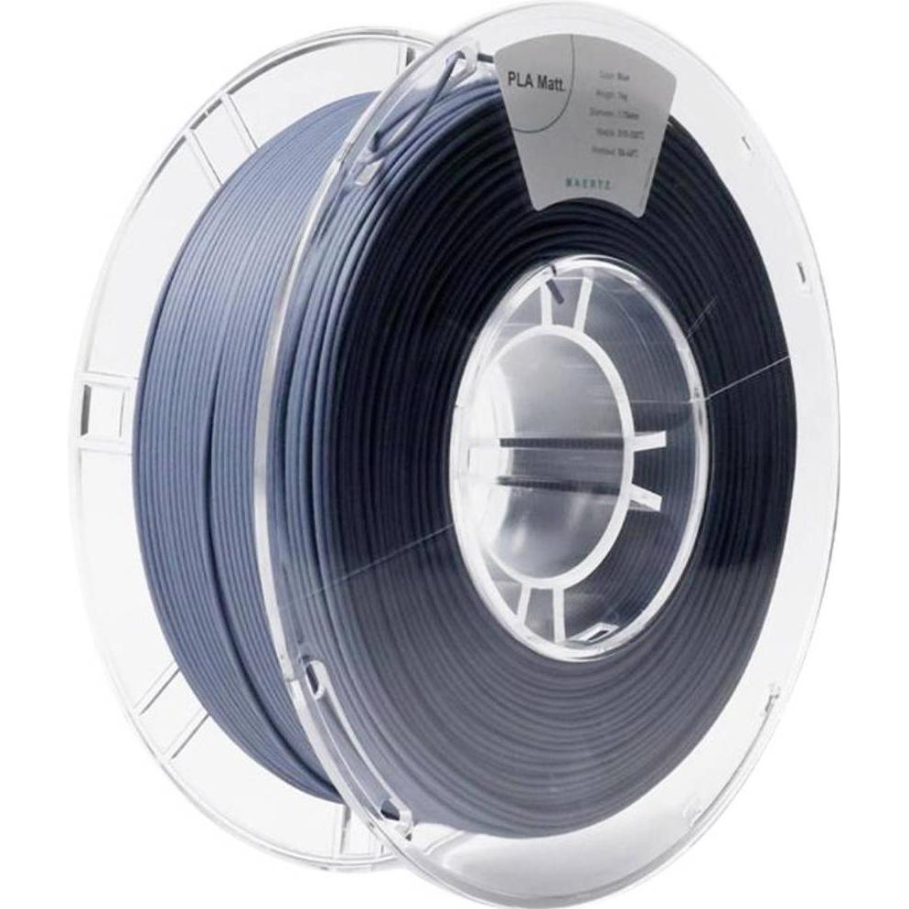 Maertz PLA Matt Blue 1,75 mm 1.000 g (PLA, 1.75 mm, 1000 g, Blau), 3D Filament, Blau