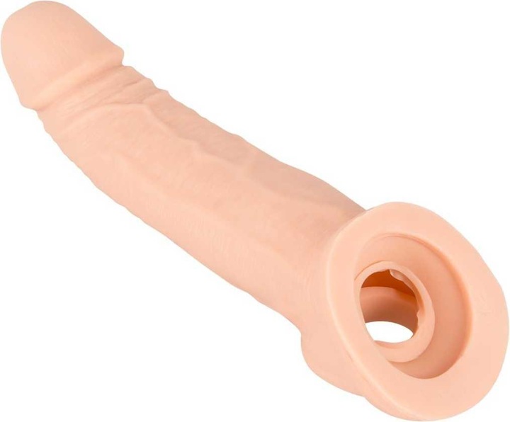 Actual product image Nature Skin Penis Sleeve with Extension