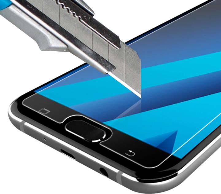 Actual product image Avizar Crystal clear film, glass screen protector (1 Piece, Samsung Galaxy A3 (2017))