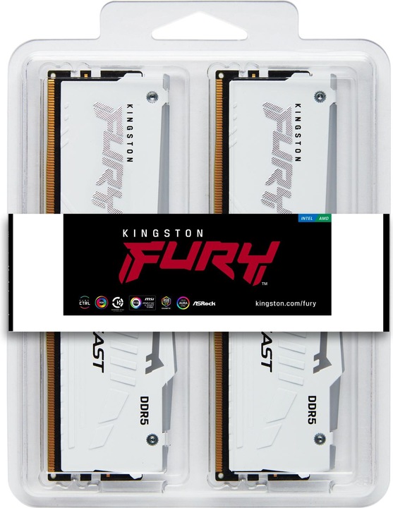 Actual product image Kingston 32GB DDR5 6800MT/S CL34 DIMM (2 x 16GB, 6800 MHz, DDR5 RAM, DIMM)