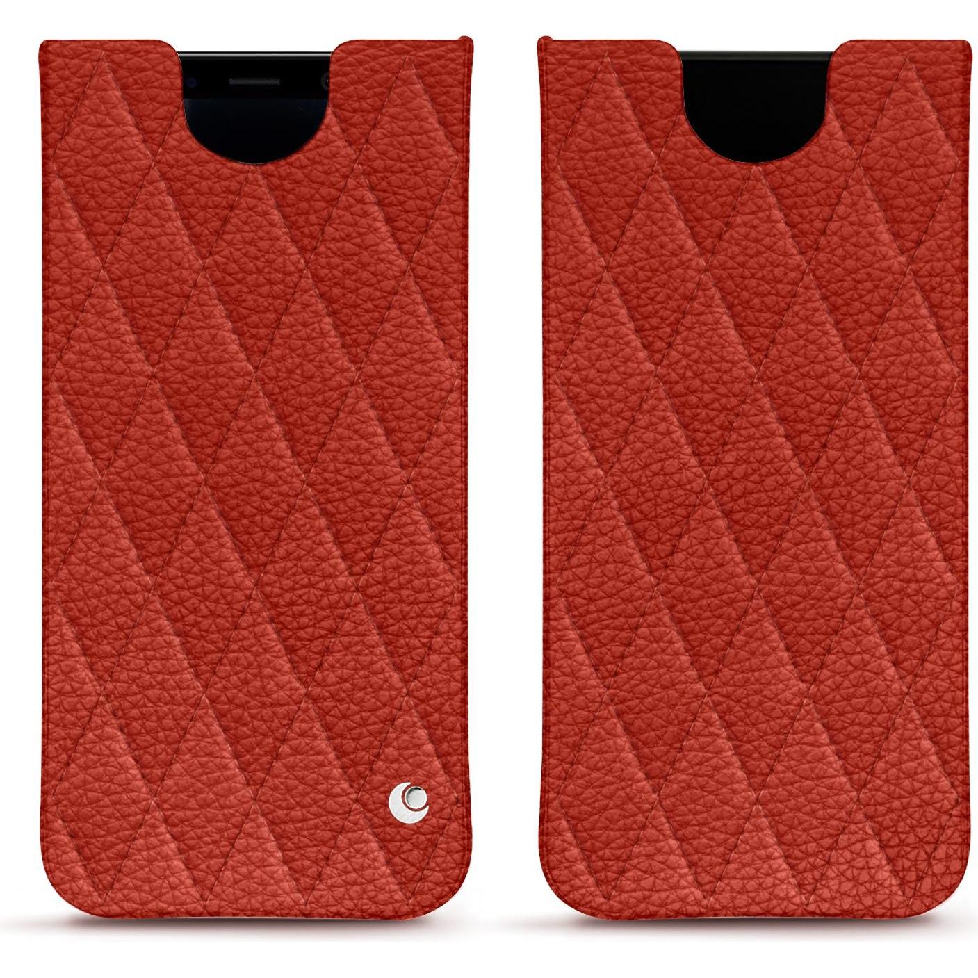 Noreve Lederschutzhülle (Samsung Galaxy S8+), Smartphone Hülle, Orange