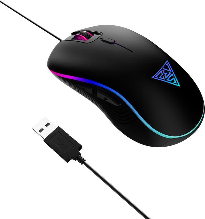 Actual product image Gamdias Aura GS3 RGB Lighting Gaming Mouse (Cable)