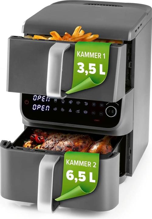 Actual product image Gourmetmaxx FryUp Dual Chamber Air Fryer