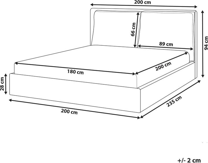 Produktbild Beliani Bajonna (180 x 200 cm)