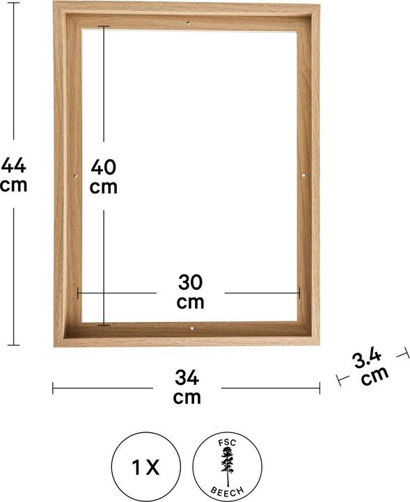 Actual product image I Am Creative Shadow gap frame (30 x 40 cm)