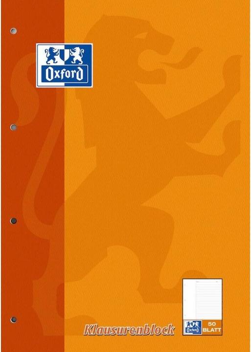 Produktbild Oxford Klausurenblock (A4, Liniert)
