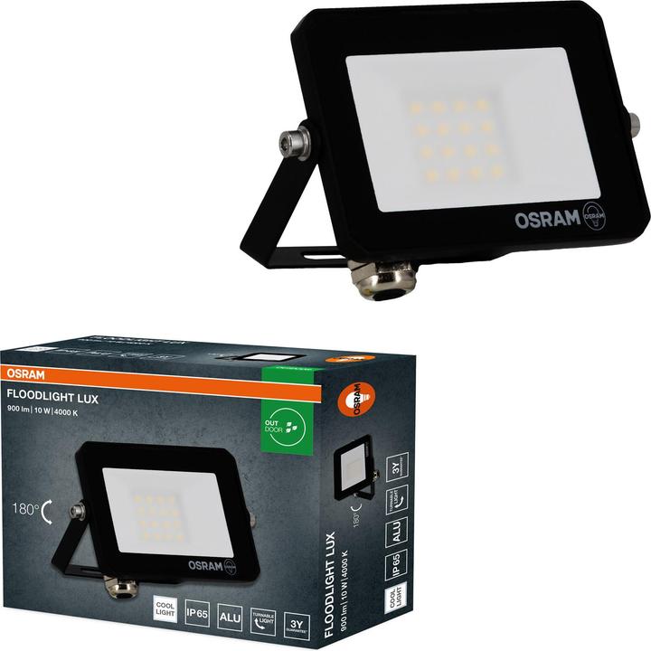 Actual product image Osram LED-Fluter, 10W, 900lm, 4000K, 105°, IP65, neutralweiss (900 lm, IP65)