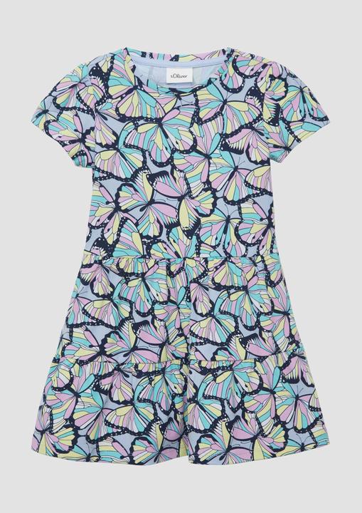 Image du produit S.Oliver Kleid Ausgestelltes Stufenkleid mit Puffärmeln (98)