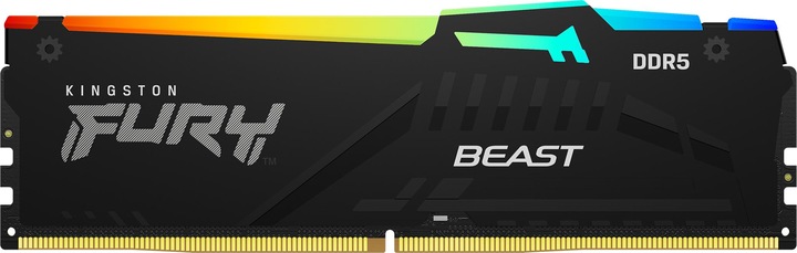 Productafbeelding Kingston FURY Beast RGB (1 x 16GB, 5200 MHz, DDR5 RAM, DIMM 288 pin)