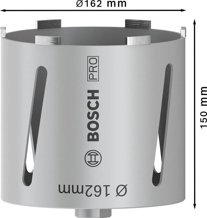 Produktbild Bosch Professional Zubehör PRO Core Cutter dry, 162 x 150 mm, G 1/2 Zoll (162 mm)
