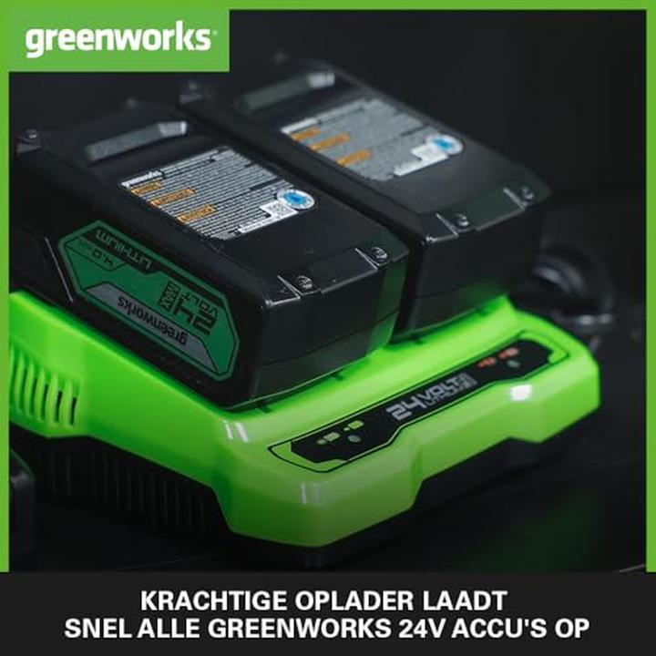 Produktbild Greenworks 24V Starterskit - 2 x 4 Ah Accu's En Duolader (24 V)