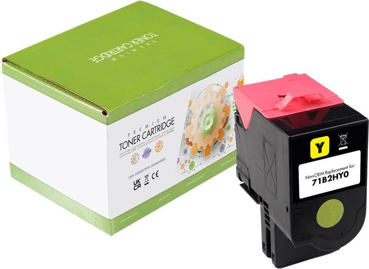 Actual product image STATIC Toner cartridge compatible with Lexmark 71B2HY0 compatible (Y)