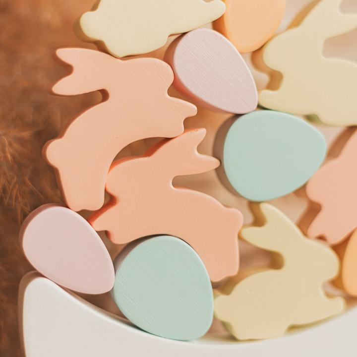 Immagine prodotto Activity Board Gioco di equilibrio in legno, giocattolo per bambini, coniglietti impilabili, regali per bambini