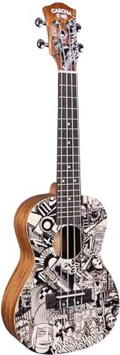 Cascha Konzert-Ukulele Art Series Sketch für Anfänger und Fortgeschrittene (Konzert)