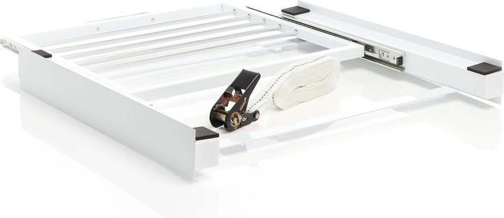 Actual product image Wiltec Intermediate installation frame Towel holder Connecting frame Dryer Washing machine