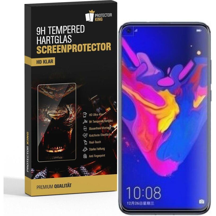 Thumbnail - Protectorking 6x echtes Tempered 9H Panzerhartglas 3D KLAR (6 Stück, Huawei Nova 4), Smartphone Schutzfolie, Transparent
