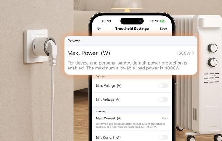 Produktbild Sonoff S60TPF ZigBee smart outlet