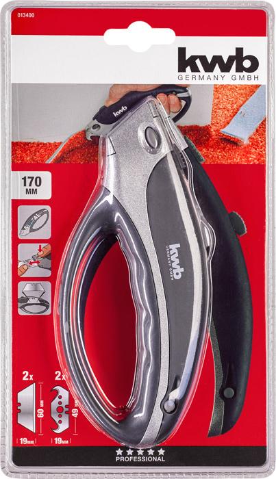 Actual product image kwb Professional trapezoid bladescarpet knife closed handle (Cutters)
