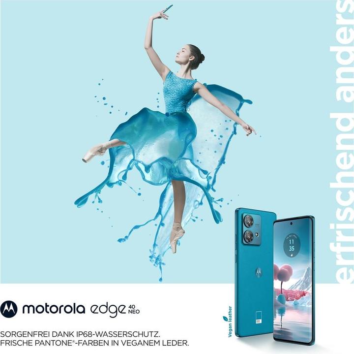 Immagine prodotto Motorola Edge 40 Neo (256 GB, Baia di Caneel, 6.55", SIM + eSIM, 5G)