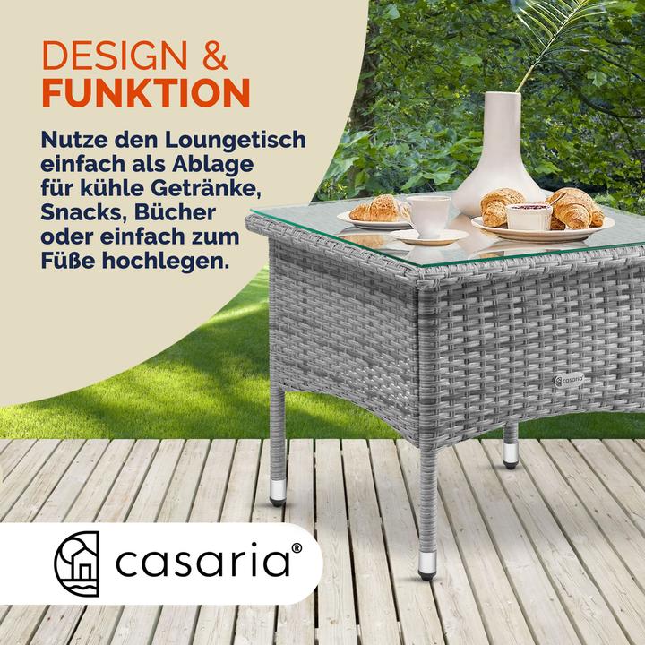 Produktbild Casaria Gartentisch Polyrattan