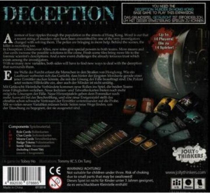 Productafbeelding JT003 - Bedrogen: Geheime bondgenoten, bordspel, voor 4 tot 12 spelers vanaf 14 jaar. (Duits, 4 - 12 Spelers)
