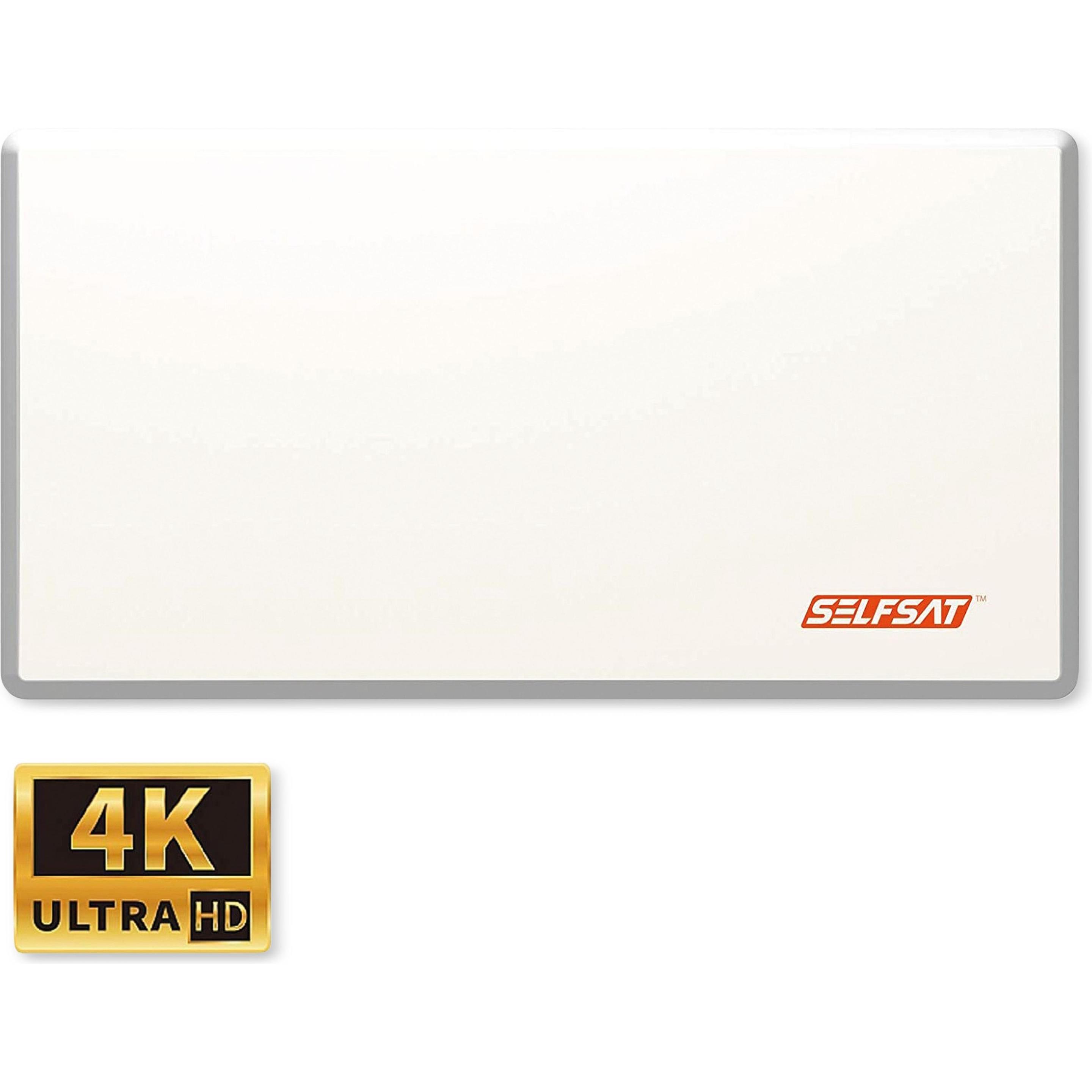 Thumbnail - Selfsat H22D4+ Flachantenne mit Quad LNB 4 Teilnehmer (Flachantenne, 34.50 dB, DVB-T / -T2), SAT Spiegel + SAT Antennen,...