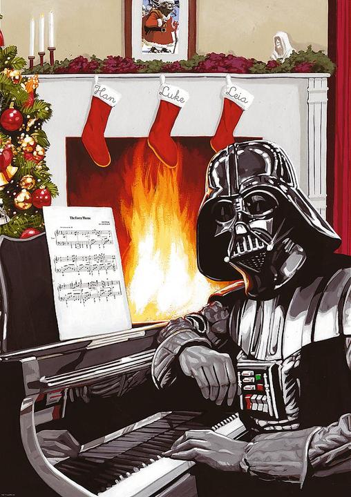 Actual product image Trefl Puzzle Premium Plus 1000 - Star Wars - X-mas with Vader (1000 pieces)