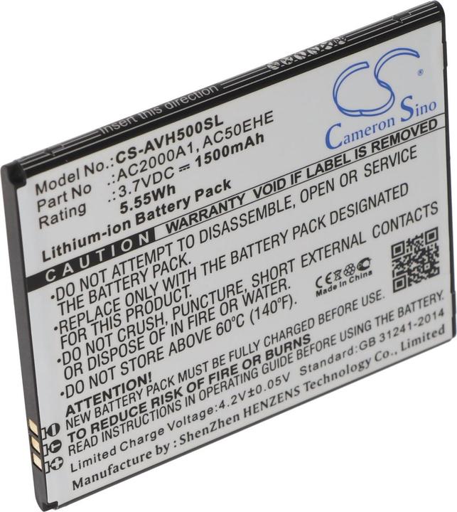 Produktbild AccuCell Akku für den Archos AC50EHE Akku AC2000A1, Archos 50e Helium 4G