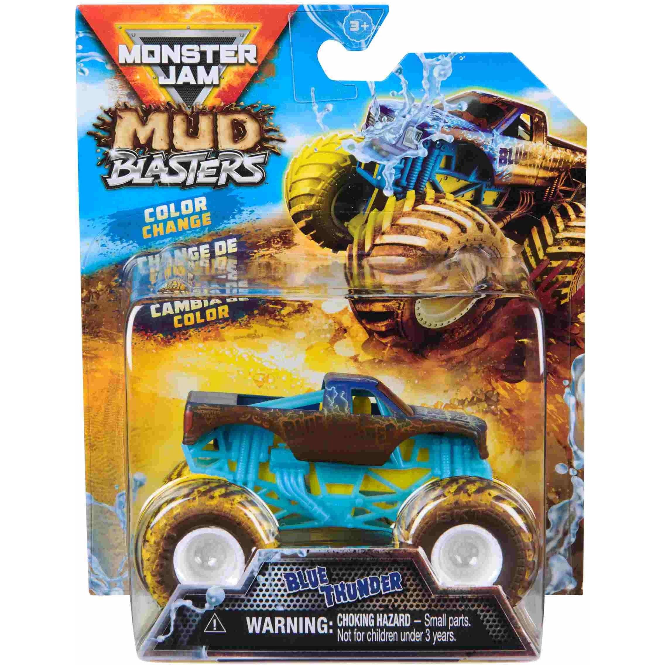 Spin Master Monster Jam Mud Blasters Blue Thunder