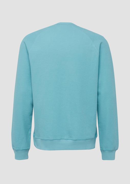 Produktbild s.Oliver Sweatshirt Strukturiertes Raglan-Sweatshirt aus reiner Baumwolle (M)