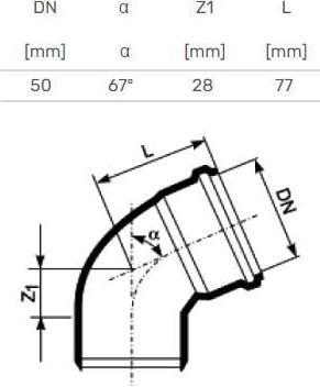 Image du produit Magnaplast ELBOW INTERNE D50X67 PP