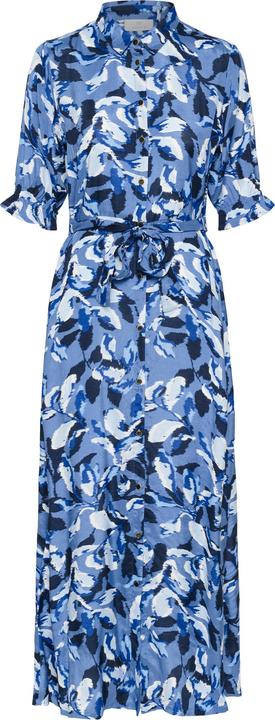 blau mit Blattmuster